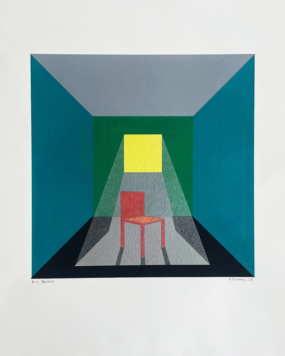 Red Chair by Rick Tomasi - Screen print