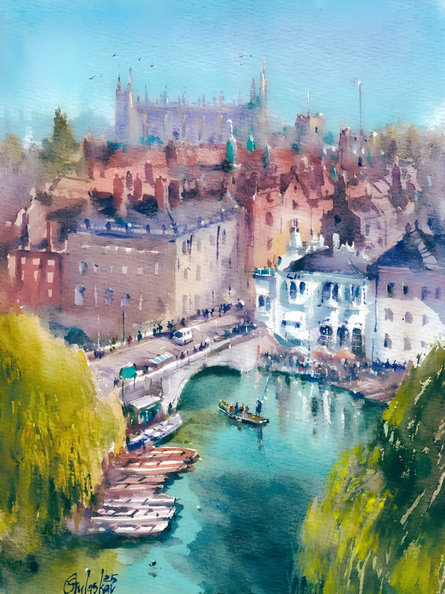 Watercolour painting by Sameer Tulaskar