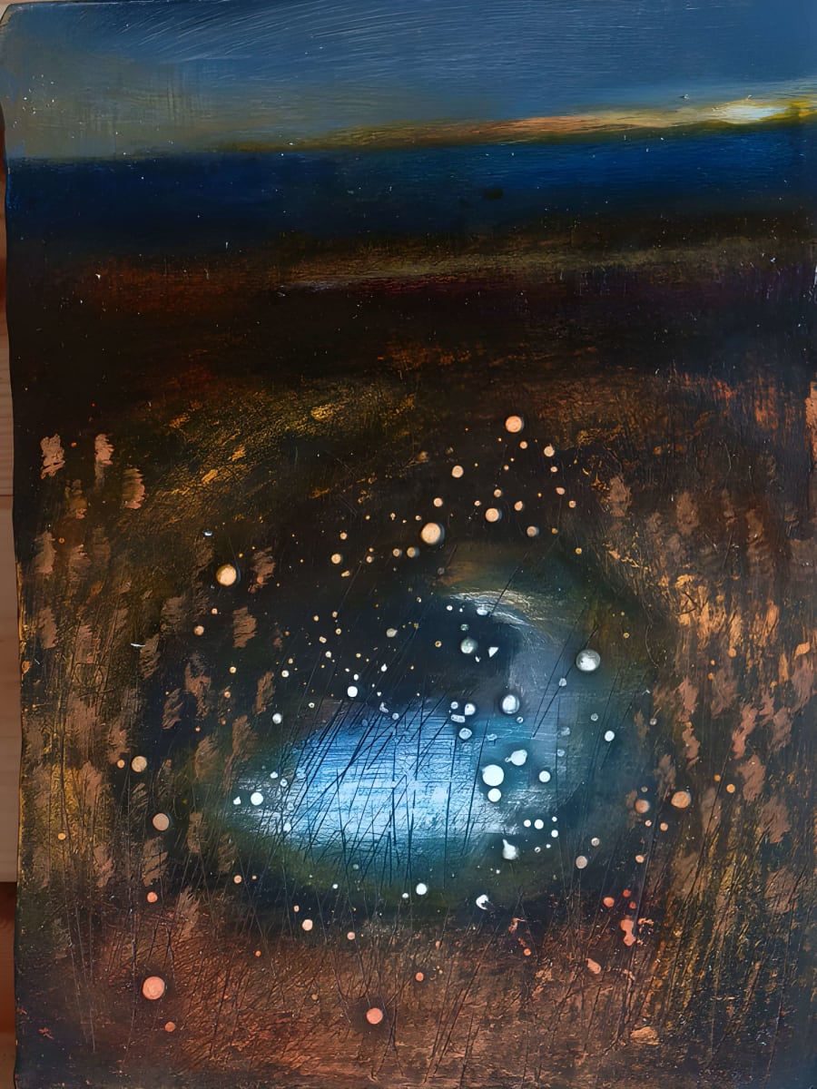 The Marsh - Blue Pond by Tessa Frampton - Painting
