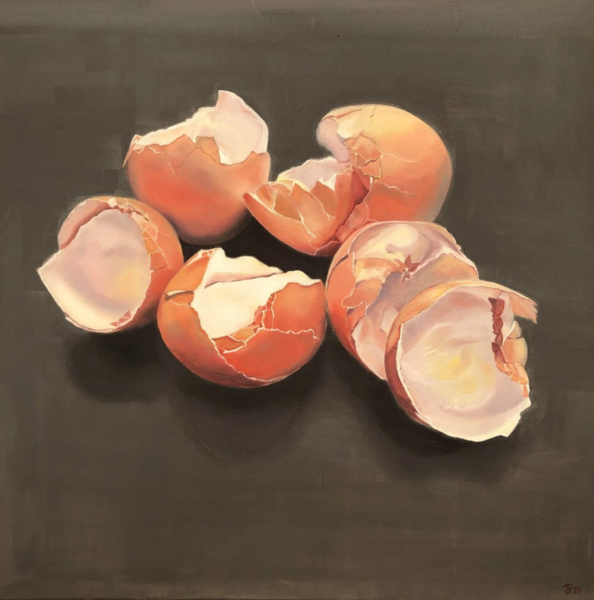 All the empty broken things by Tina Bullen - Oil on canvas