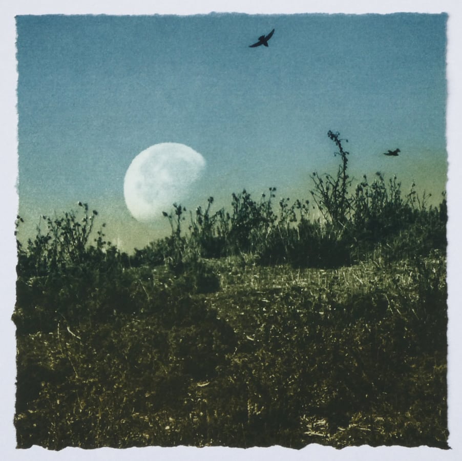 Day Moon by Luella Martin - Etching