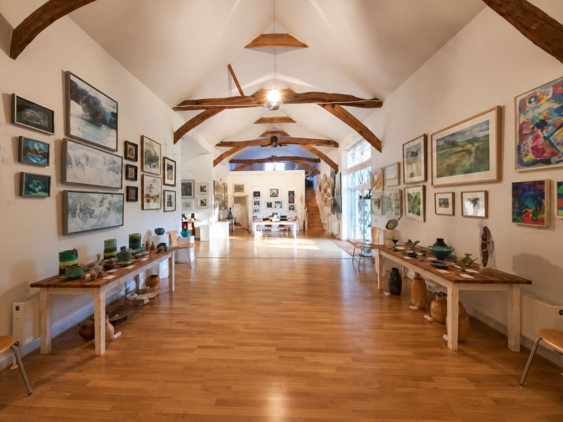 Inside Geedon Gallery, Fingringhoe