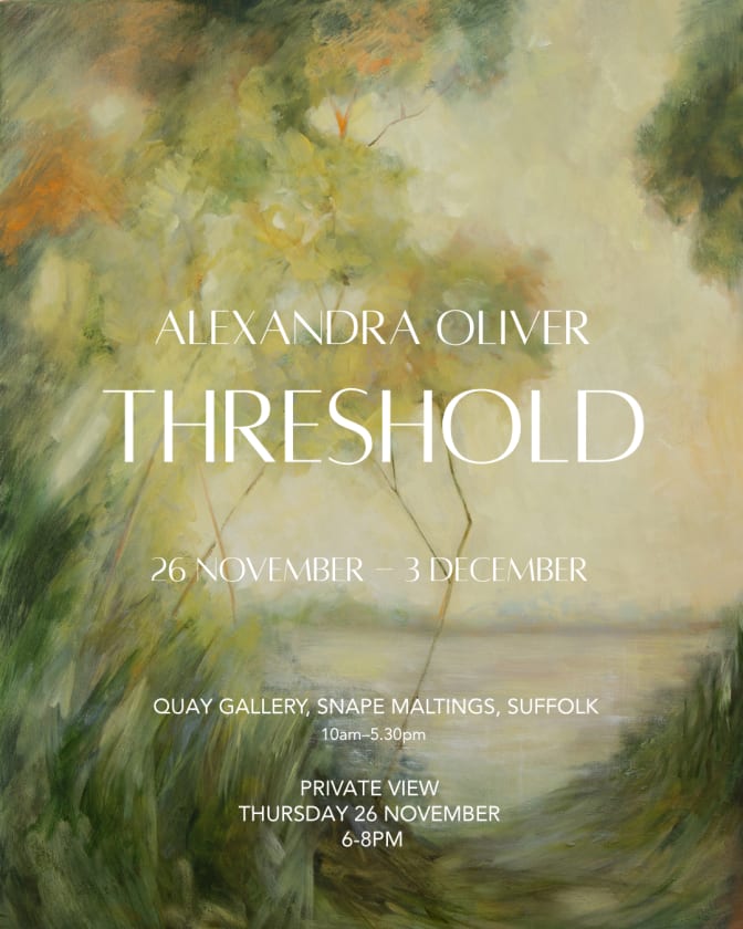 Threshold, Alexandra Oliver, exhibition poster