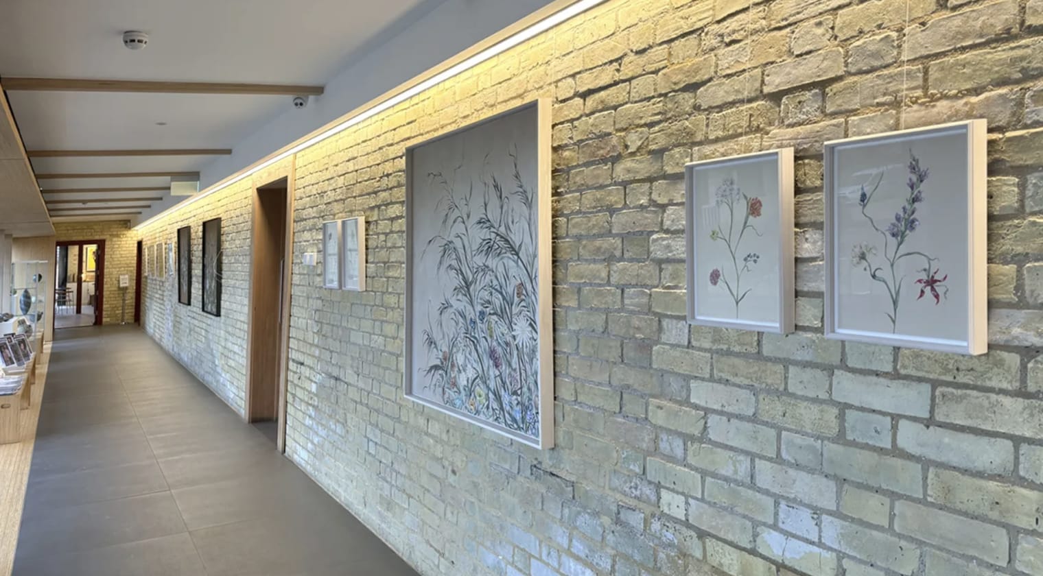 The walkway gallery at Stapleford Granary
