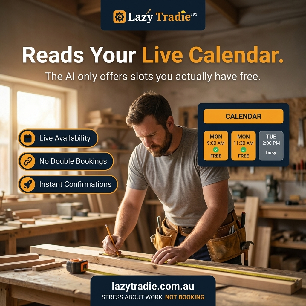 Reads your live calendar