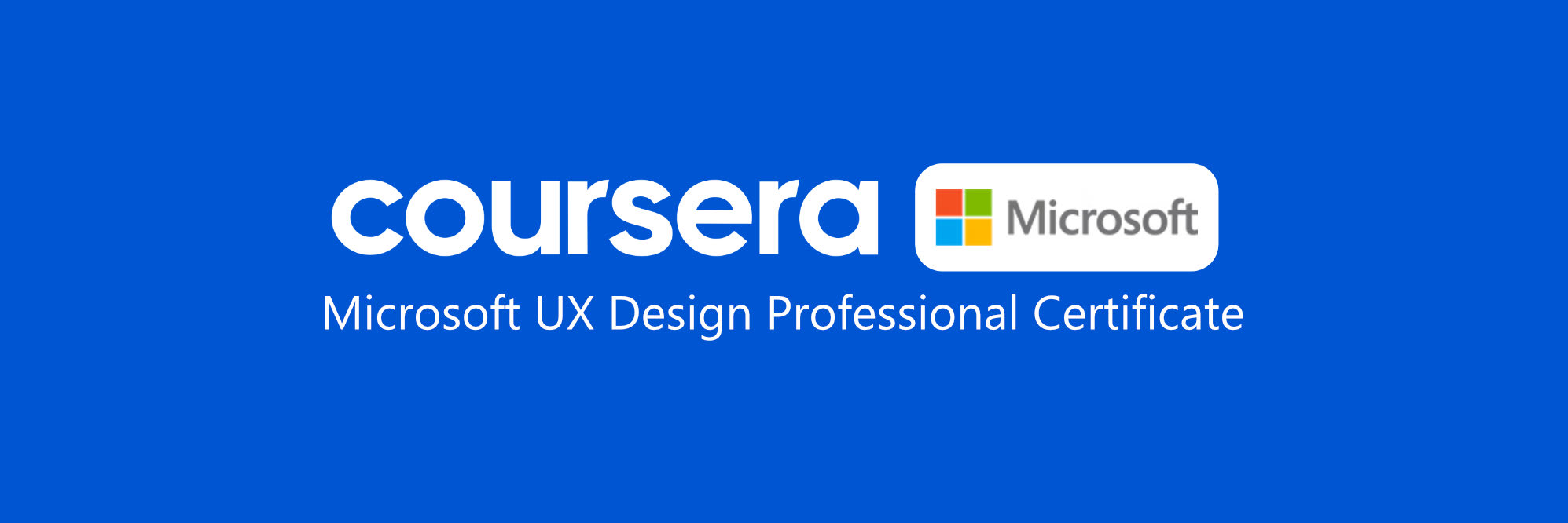 Microsoft UX Design Certificate