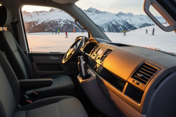 AET vehicle in the Alps