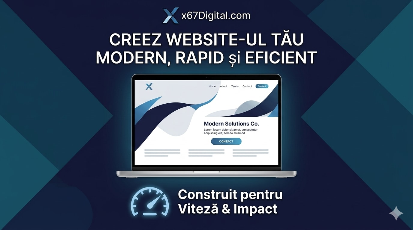 Îți creez un website modern, rapid și ușor de folosit