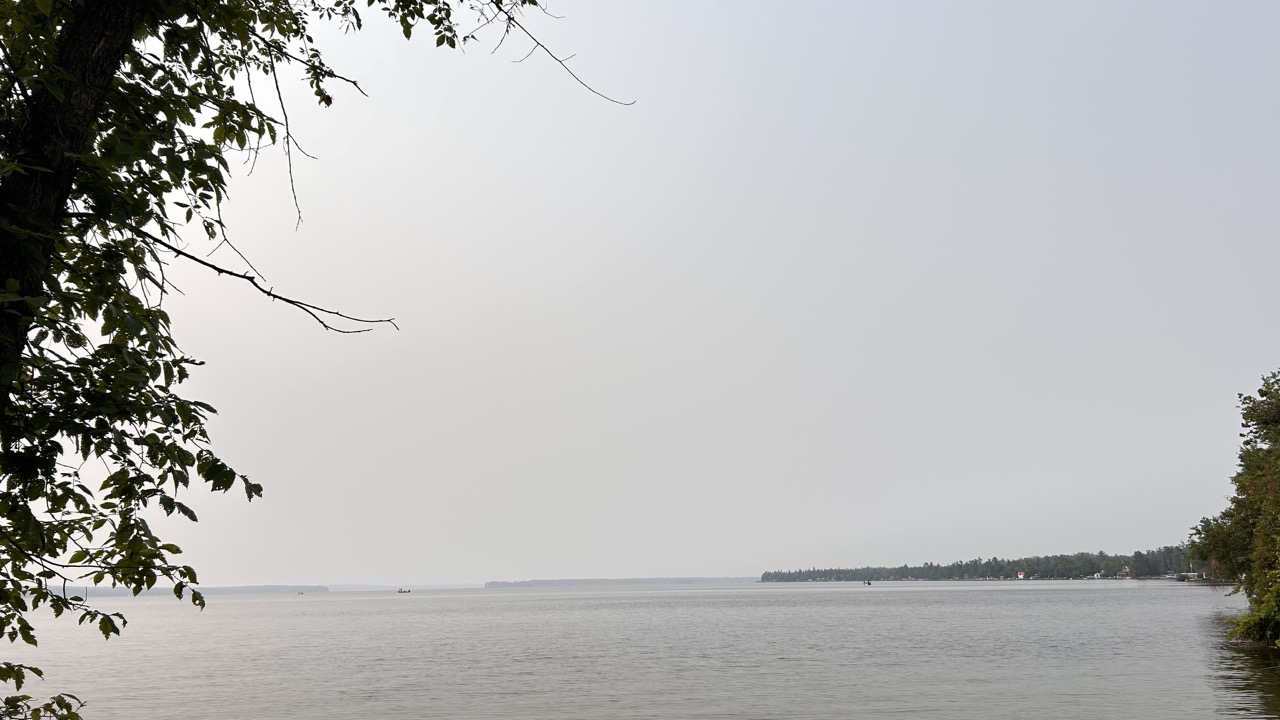 Campfire at Balsam Lake Provincial Park