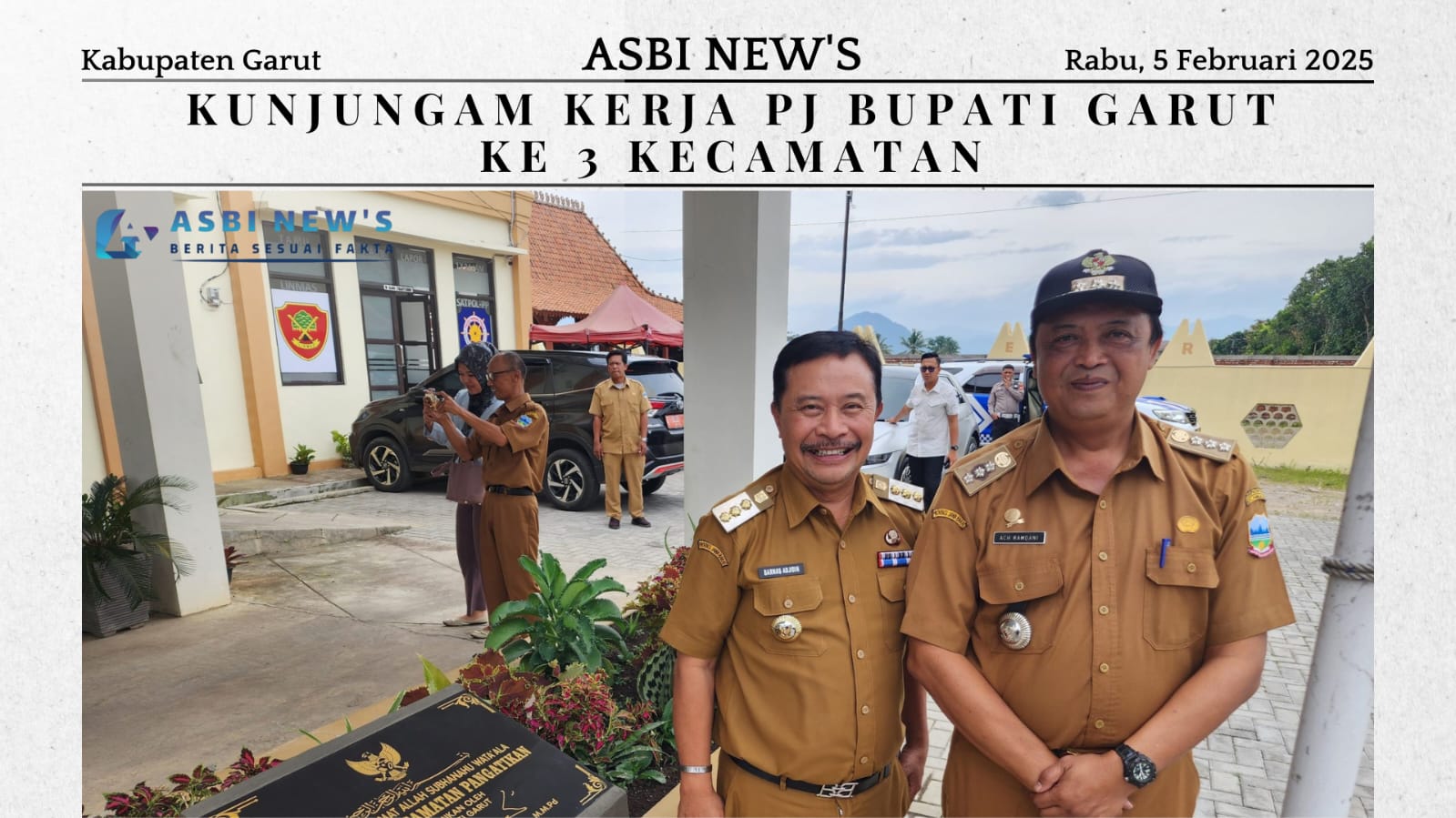 Pj Bupati Garut Lakukan Kunjungan kerja ke 3 Kecamatan.