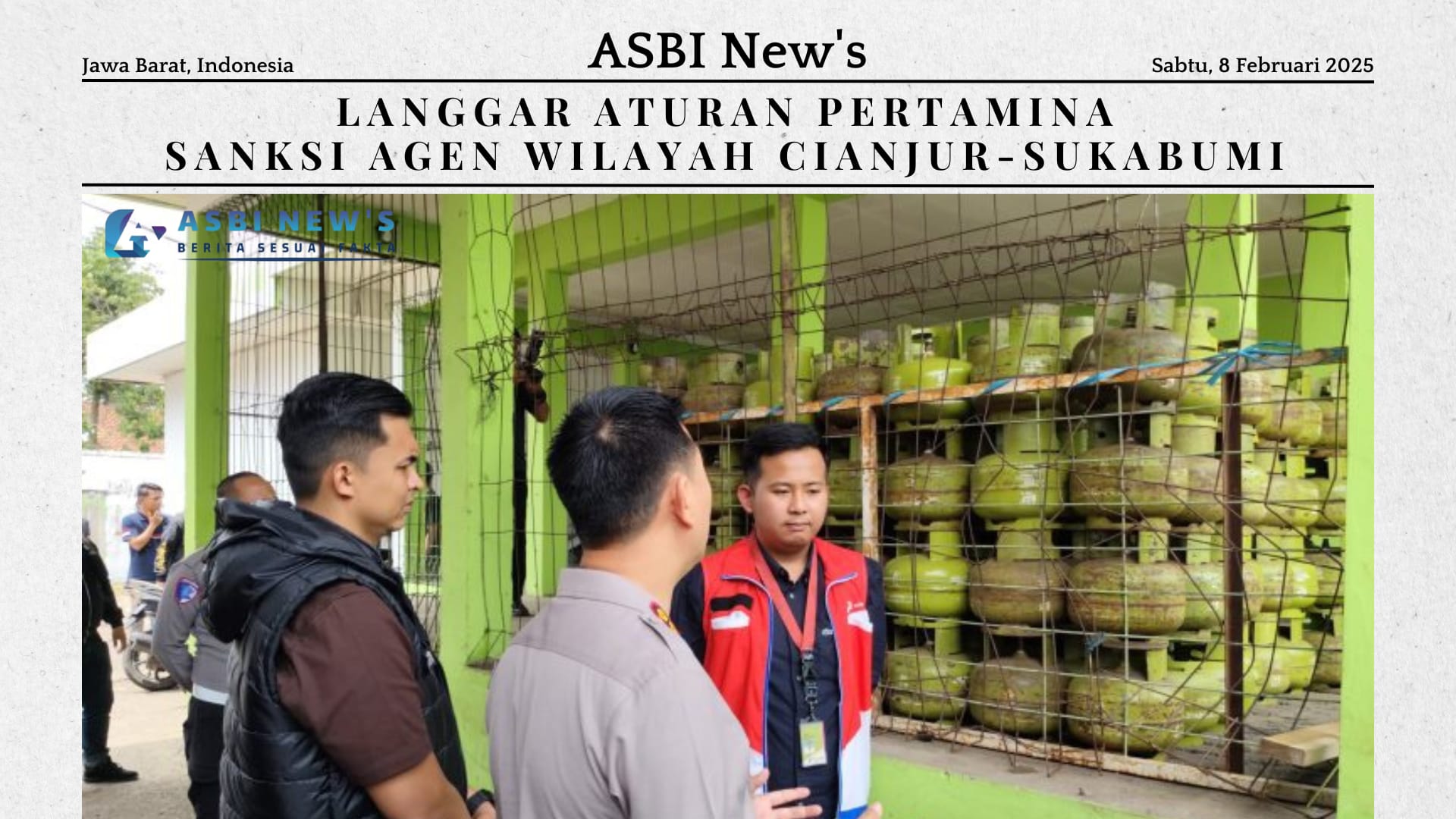 Pertamina Terbitkan 100 Surat Sanksi Terhadap Agen di Wilayah Cianjur-Sukabumi