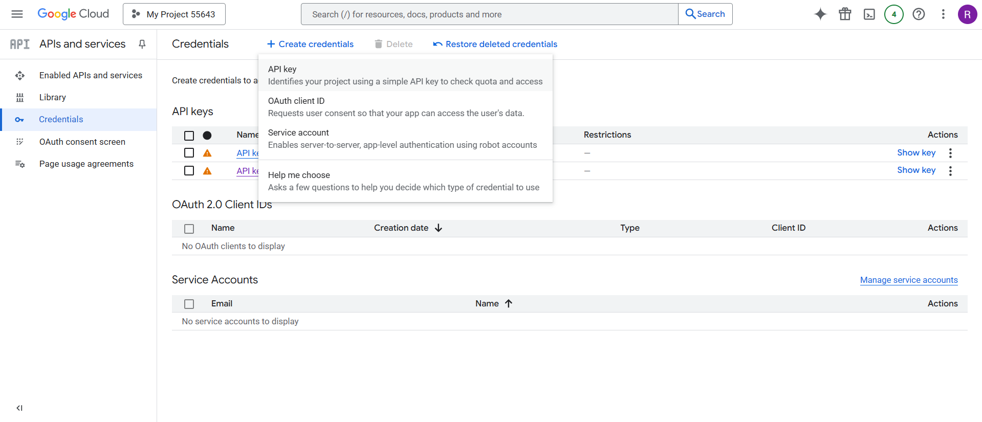 Get API Key