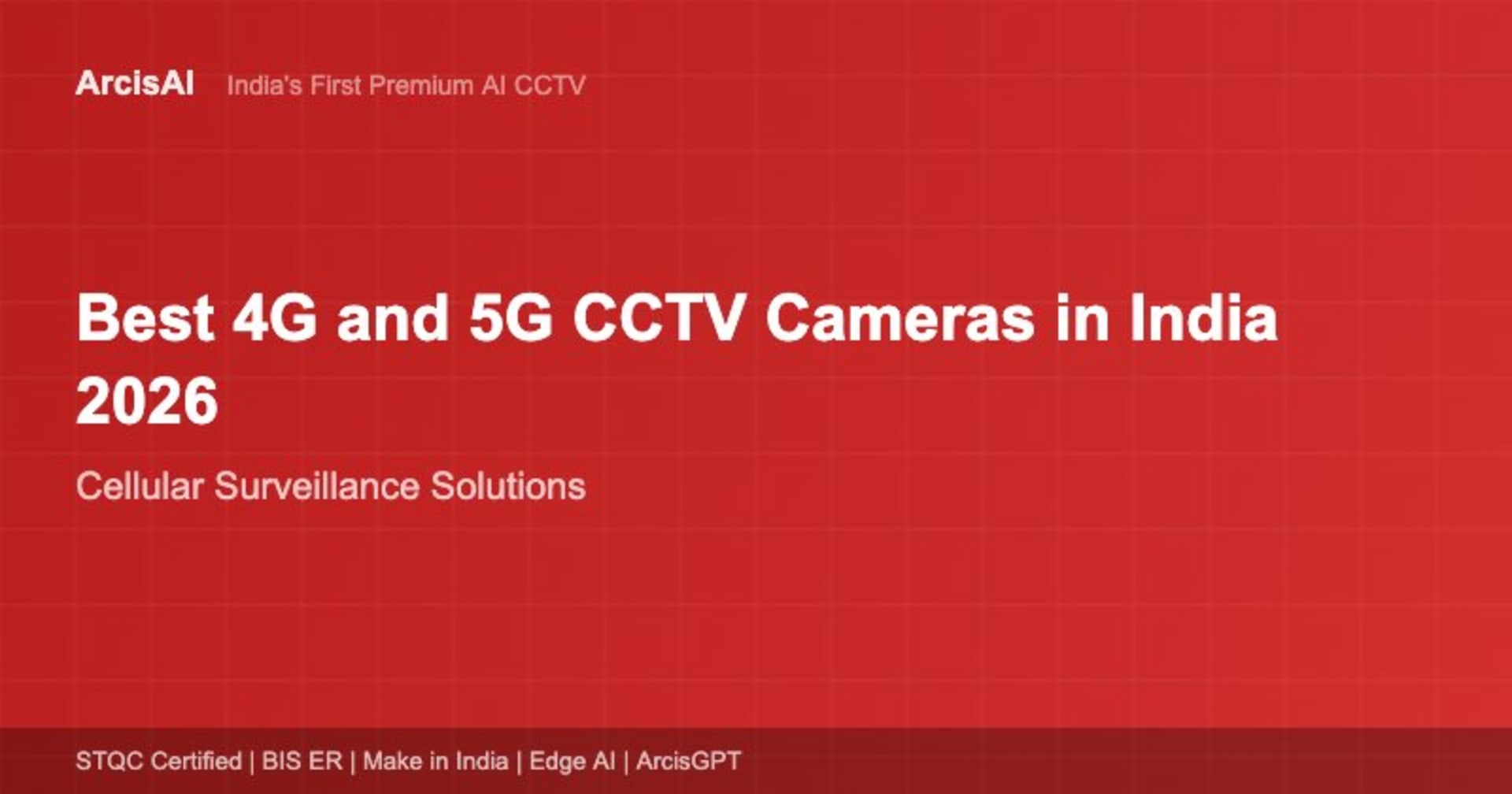 Best 4G 5G CCTV Camera India 2026