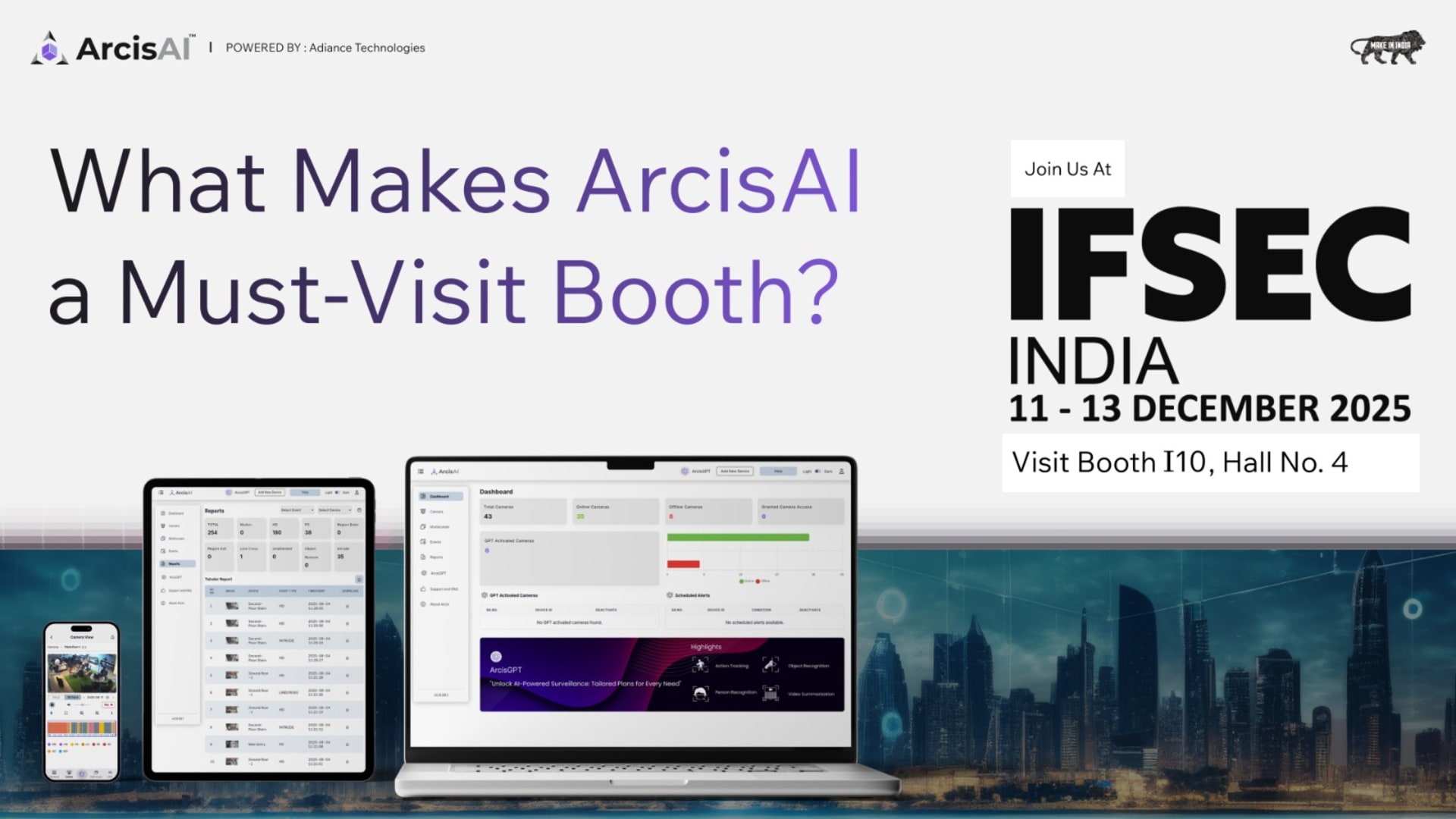 ArcisAI at IFSEC India Expo 2025