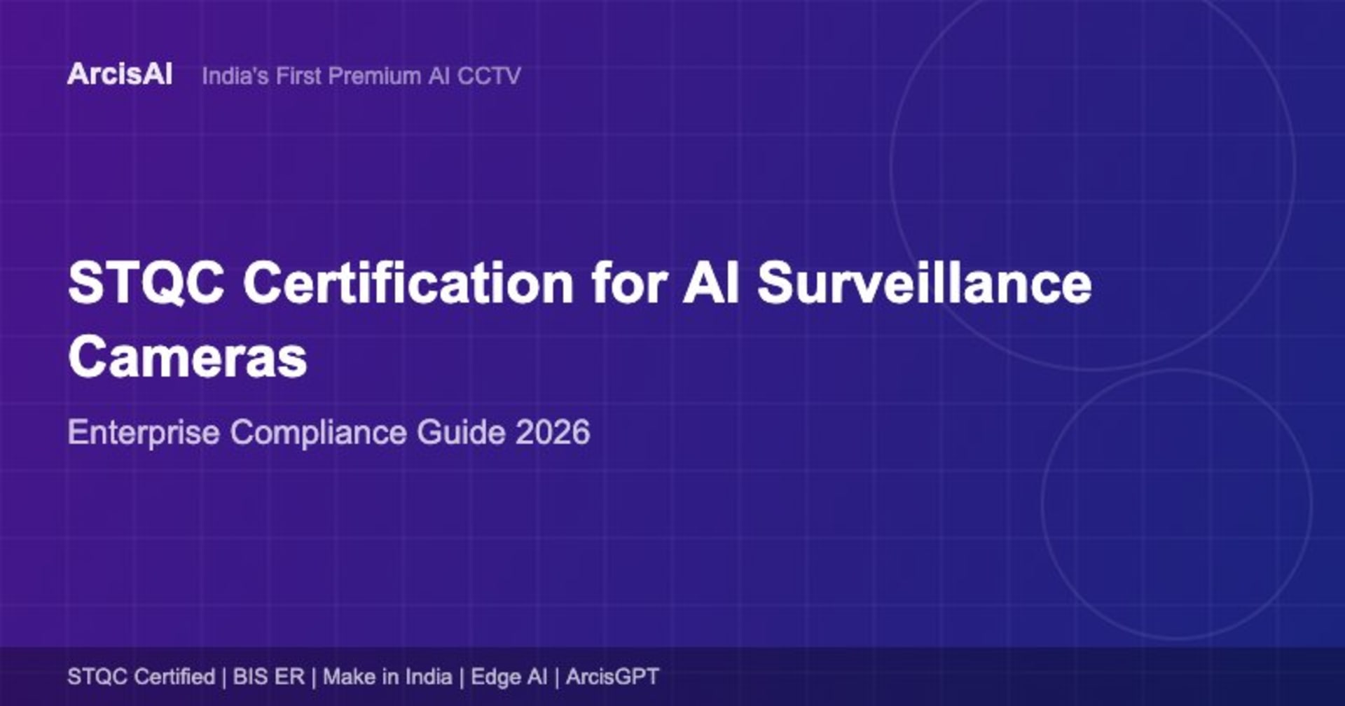 STQC certification AI surveillance cameras