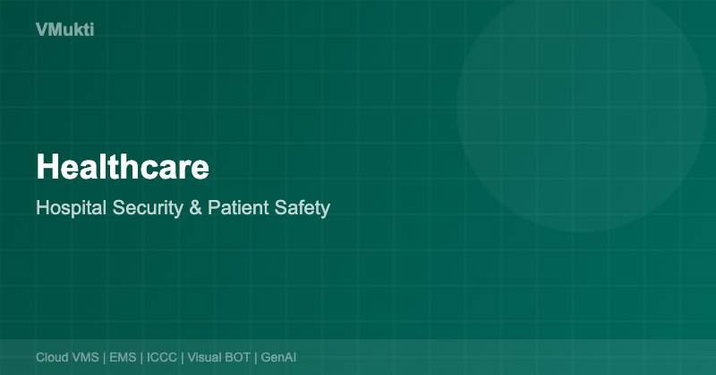 Modern hospital facility with integrated video surveillance and patient safety monitoring