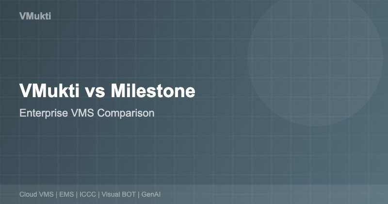 VMukti vs Milestone XProtect Enterprise VMS Comparison 2026