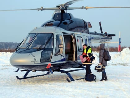 Более ста жителей области остались в живых благодаря вертолёту санавиации