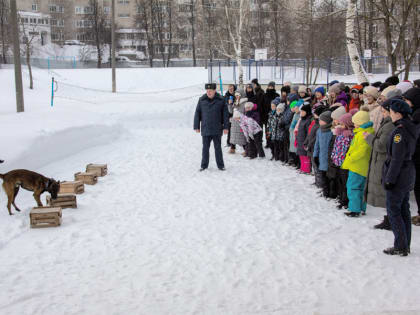 Кинологи ФСИН провели необычный урок для кировских гимназистов