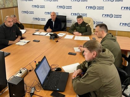 В Мелитополе прошел специальный оперативный Штаб по работе энергетиков в условиях военного положения