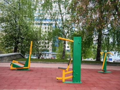 В парке им. Гагарина установили новый спорткомплекс