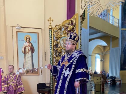 В Троицком соборе Яранска отметили день памяти святого Иоанна Предтечи