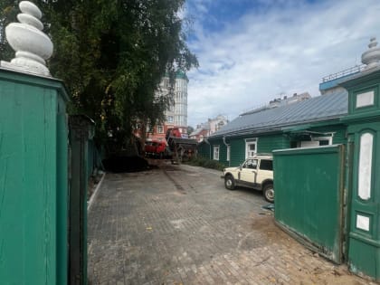 Ландшафтные работы на территории дома-музея Салтыкова-Щедрина