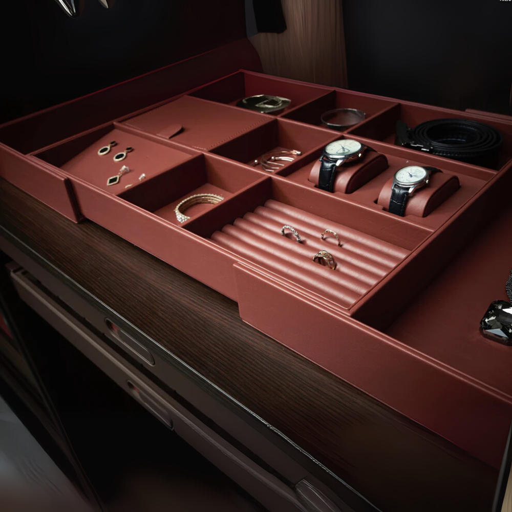 Retractable Leather Sorting Box