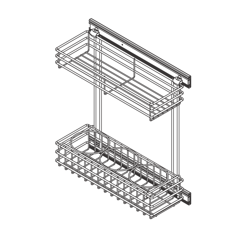 Side Bottle & Spice Rack Drawer detail 1