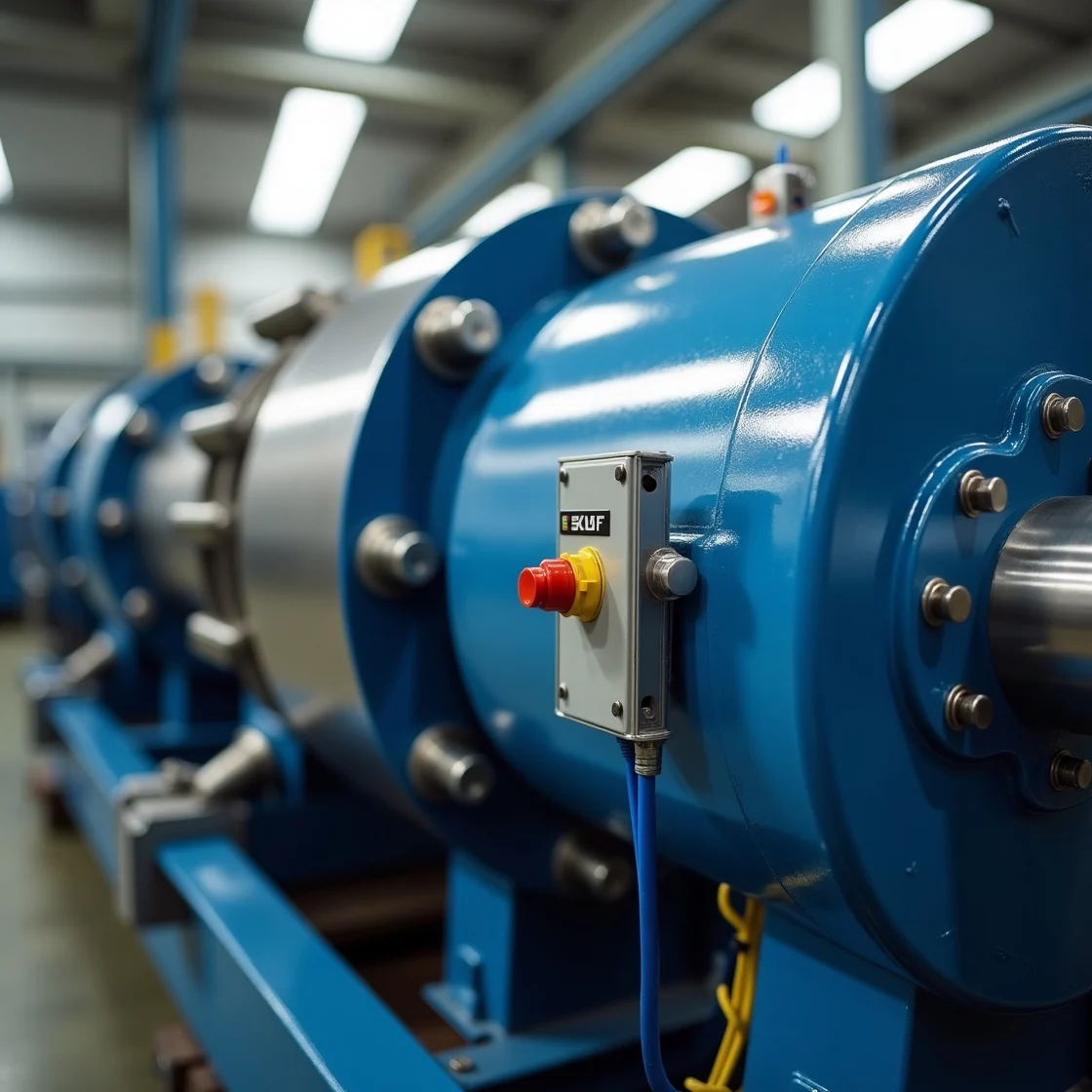 Sistema de lubricación centralizada SKF instalado en maquinaria industrial