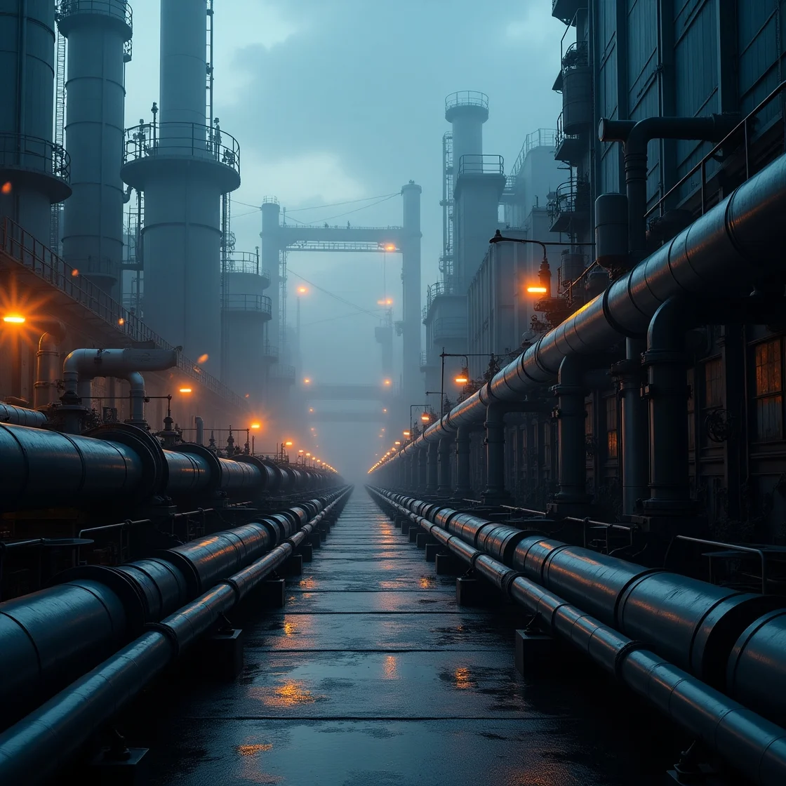 Planta industrial en Argentina con conexión nacional para servicios de lubricación.