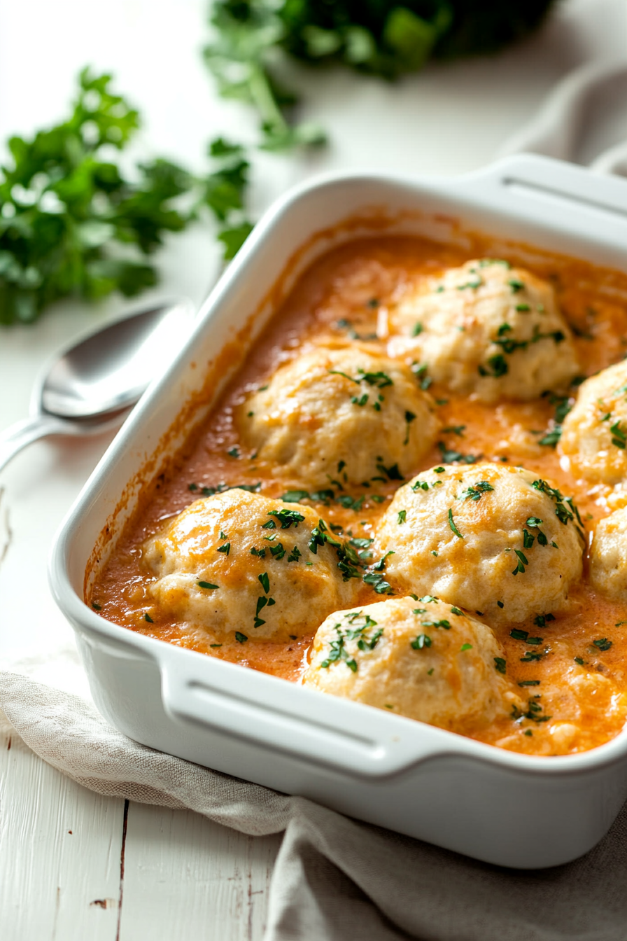 tomato soup with cheddar bay dumplings