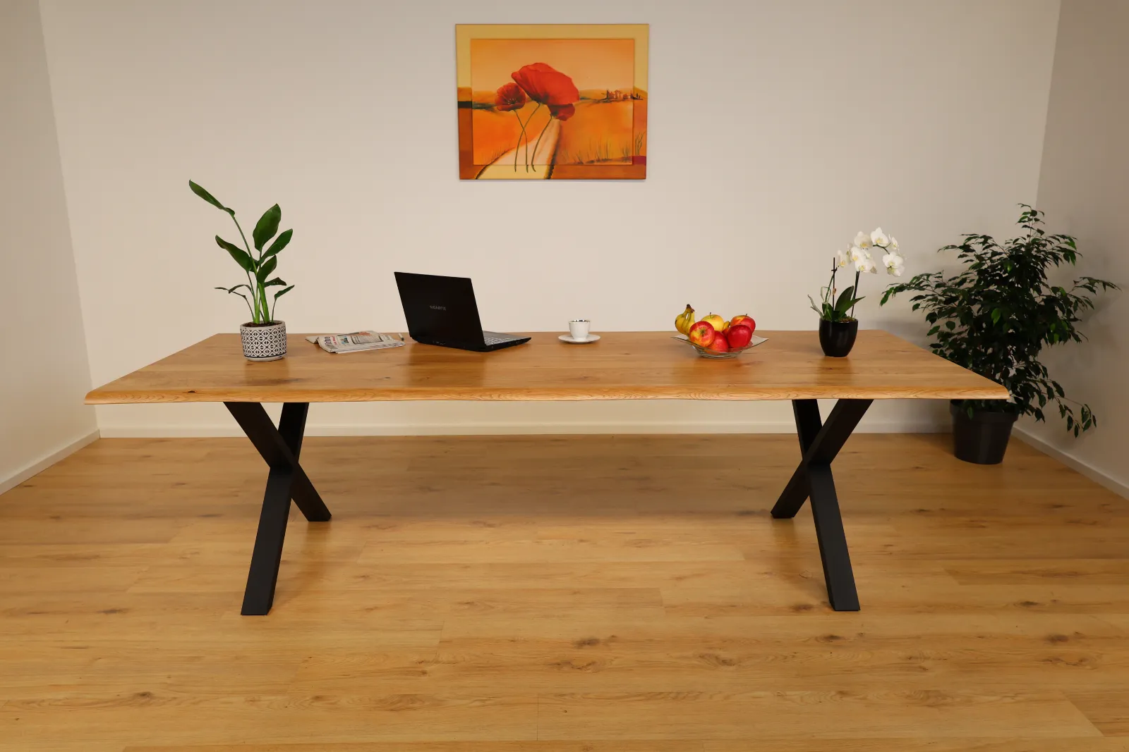 The European Oak Live-Edge Dining Table