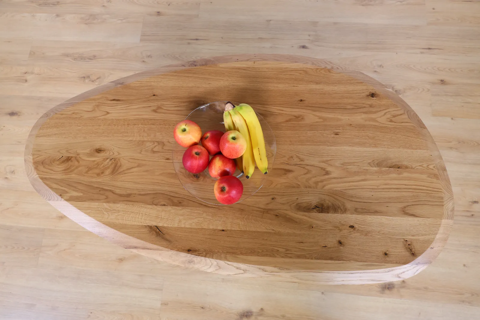 The Classic European Oak Bistro Table with Pedestal Base – product view 14