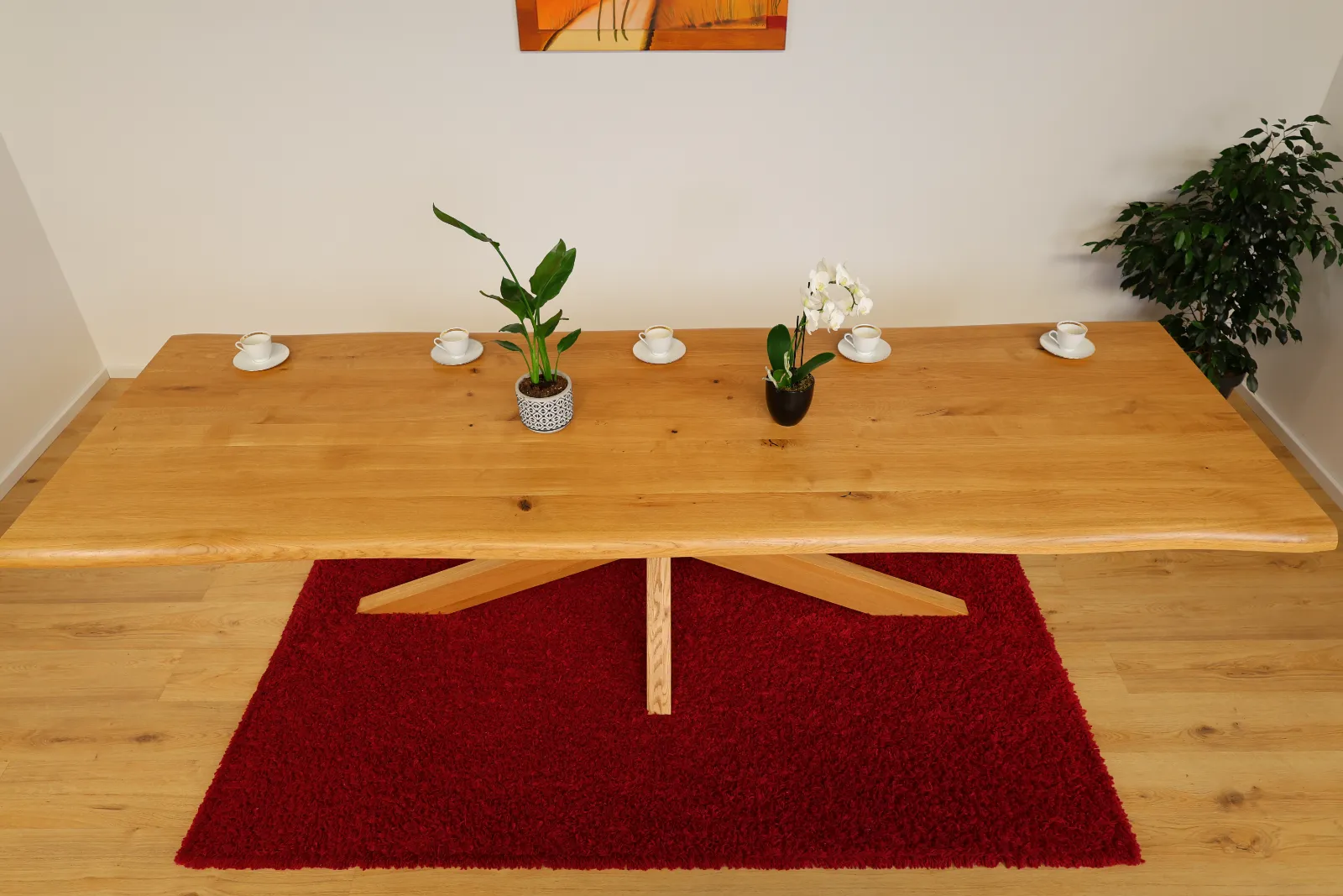 The Horizon XL Live-Edge European Oak Dining Table – product view 3