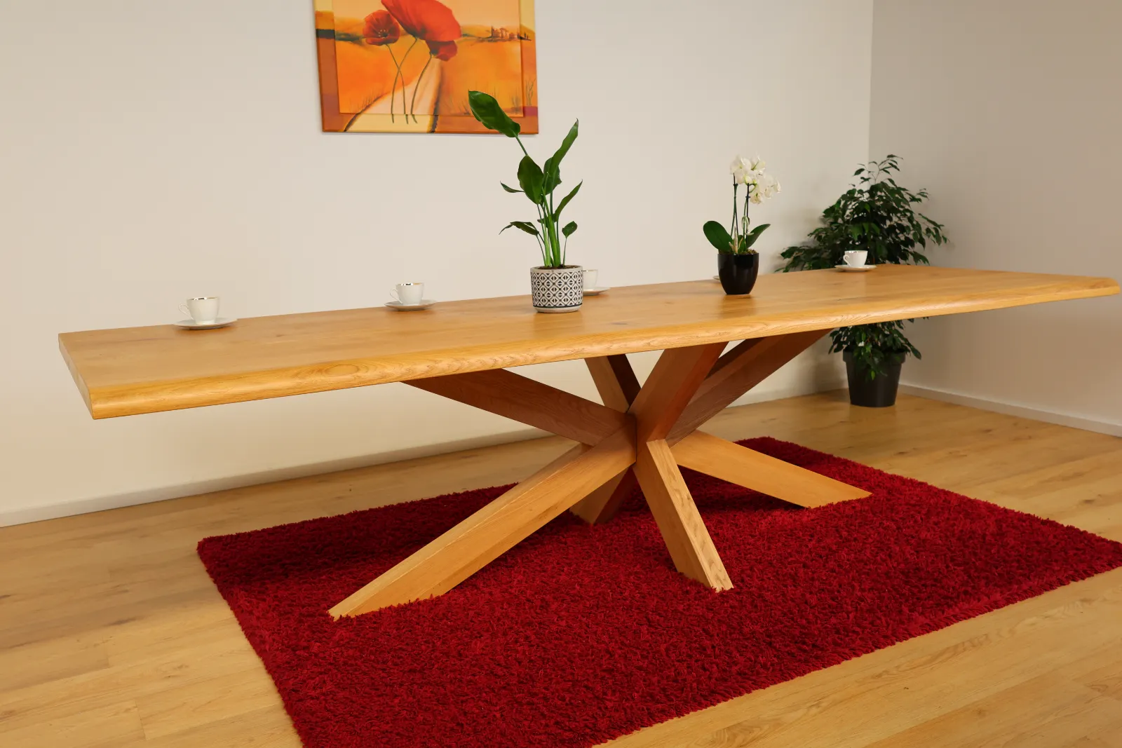 The Horizon XL Live-Edge European Oak Dining Table – product view 2