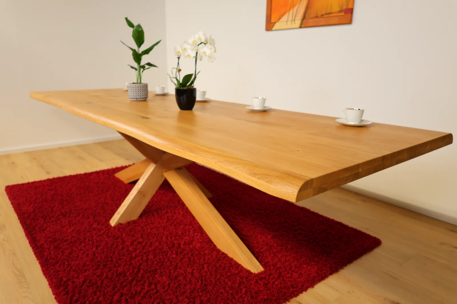 The Horizon XL Live-Edge European Oak Dining Table – product view 19