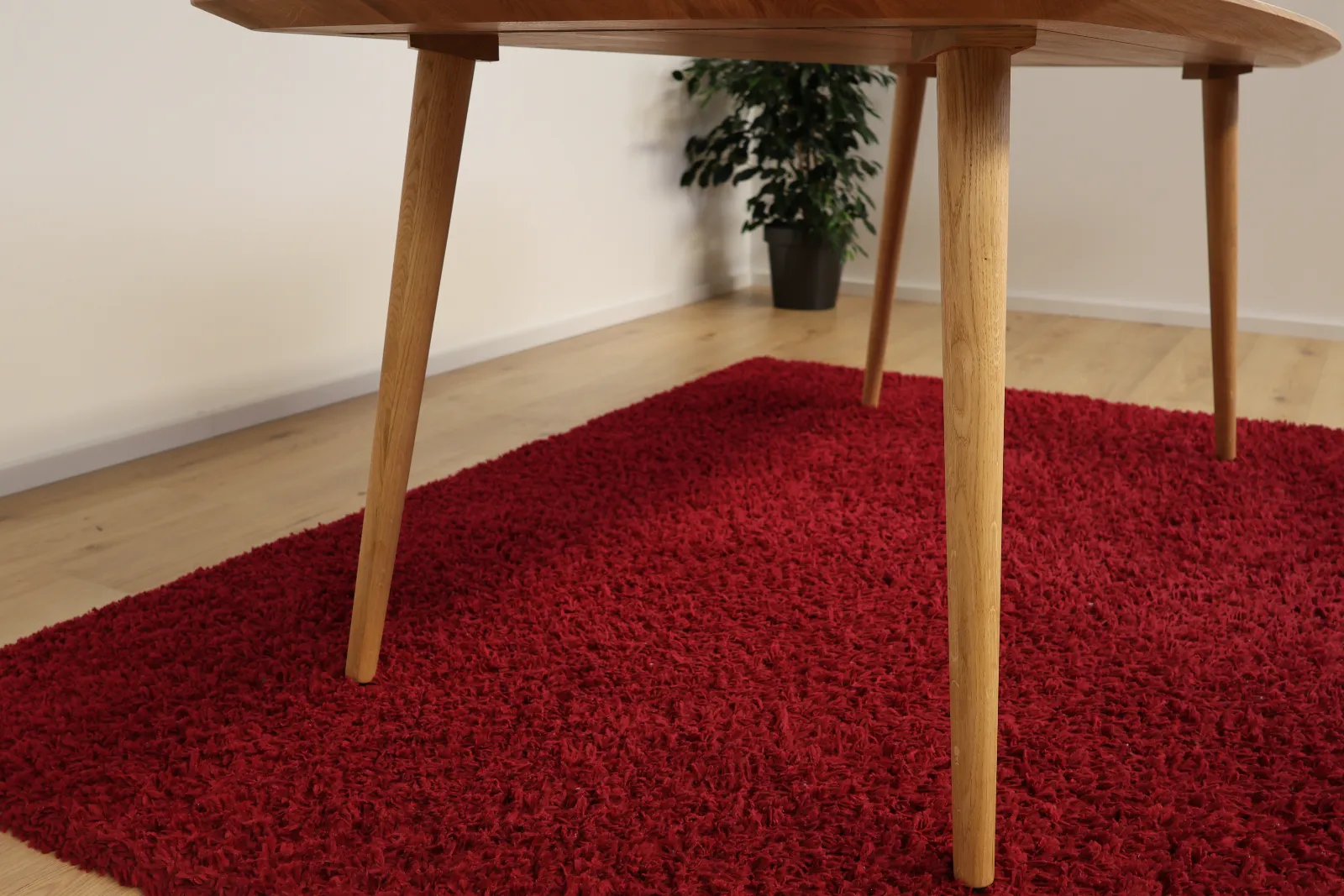 The Eclipse Beveled Oval European Oak Dining Table – product view 14