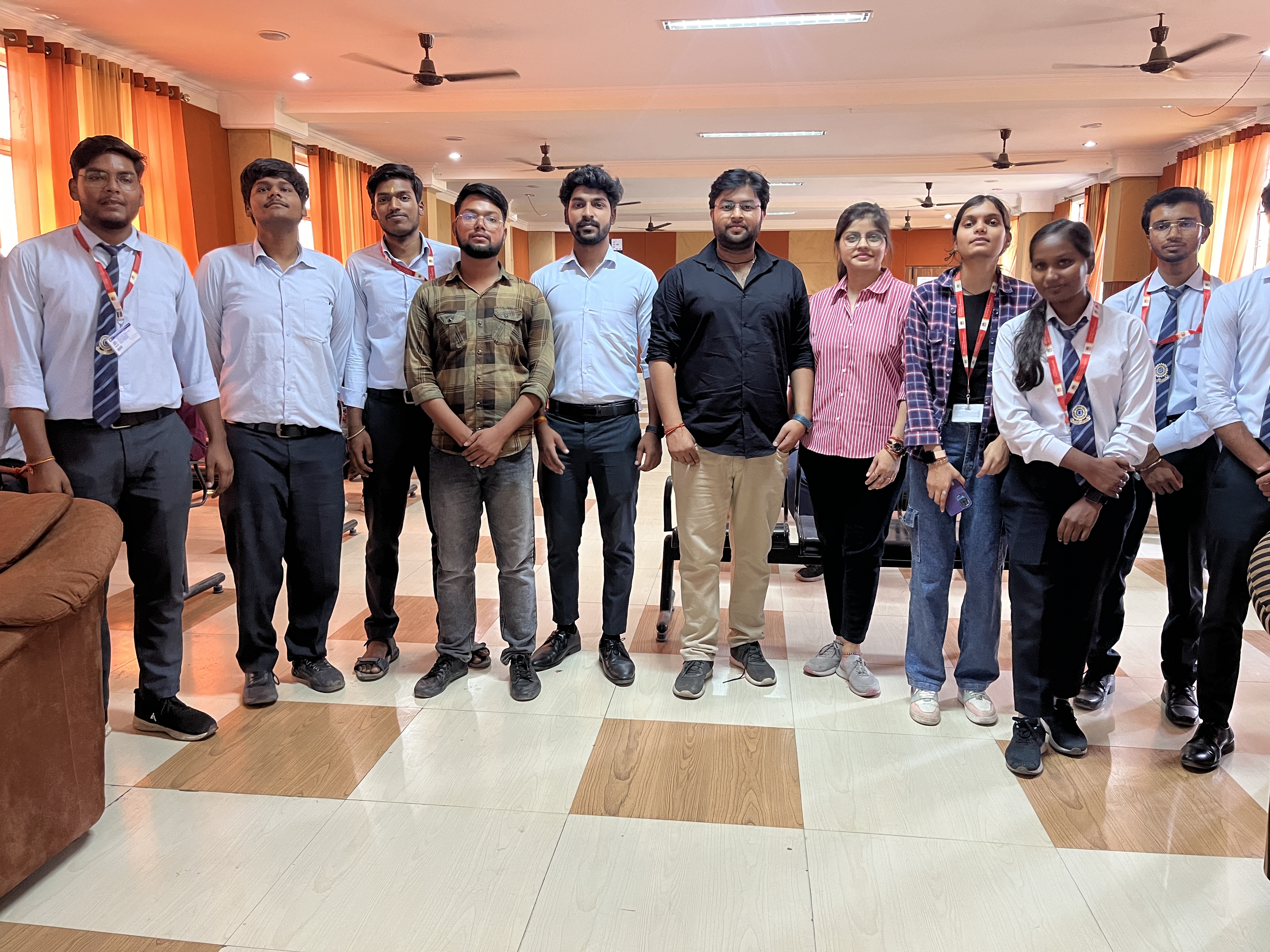 Students coding in classroom