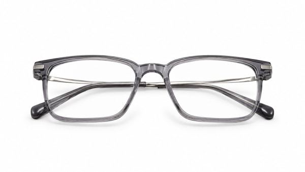 إطار سموك الطبي من يوفا مستطيل رمادي شفاف YUVA SMOKE Transparent Gray Rectangular Optical Frame for Men and Women