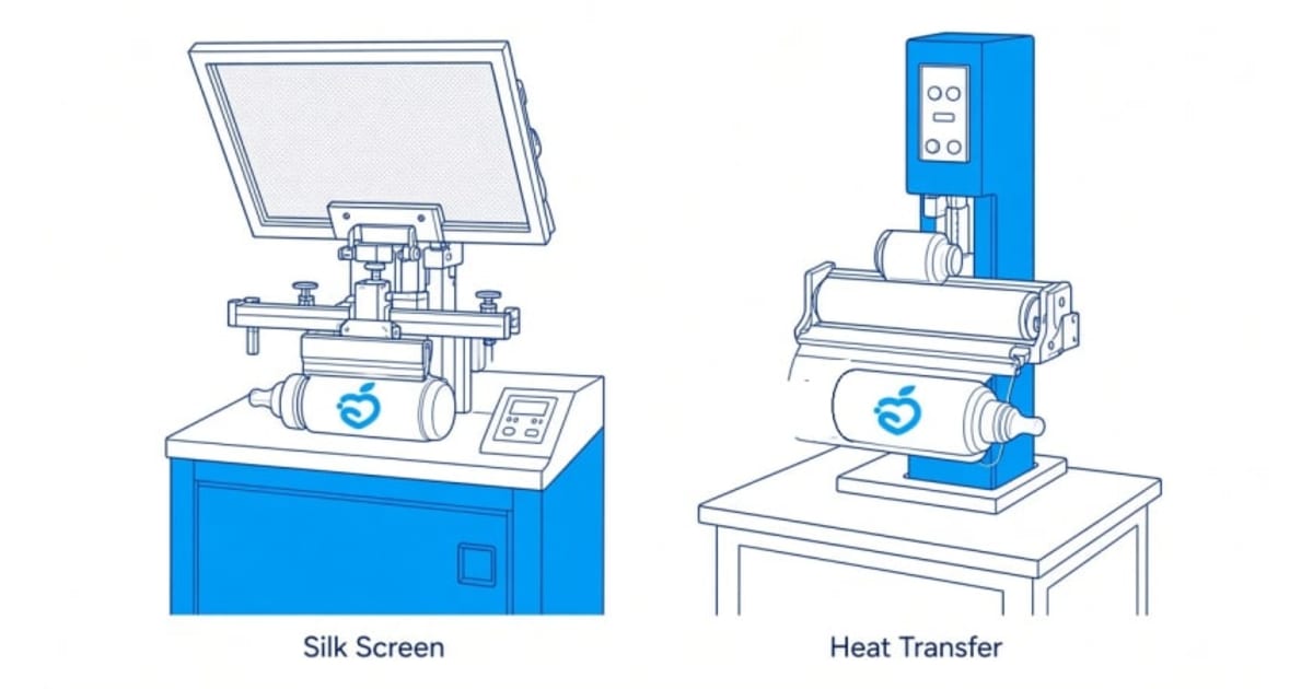 Silk Screen vs Heat Transfer: Which Print to Specify on a Baby Bottle