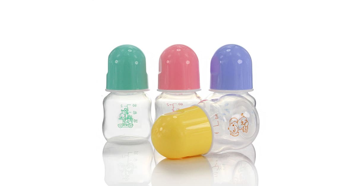 AB-30 60ml PP Baby Bottle with Colored Dome Cap — OEM / Wholesale