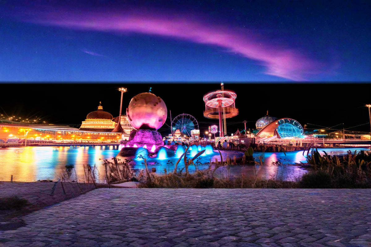 Dubai New Year Celebration with Gala Dinner global village