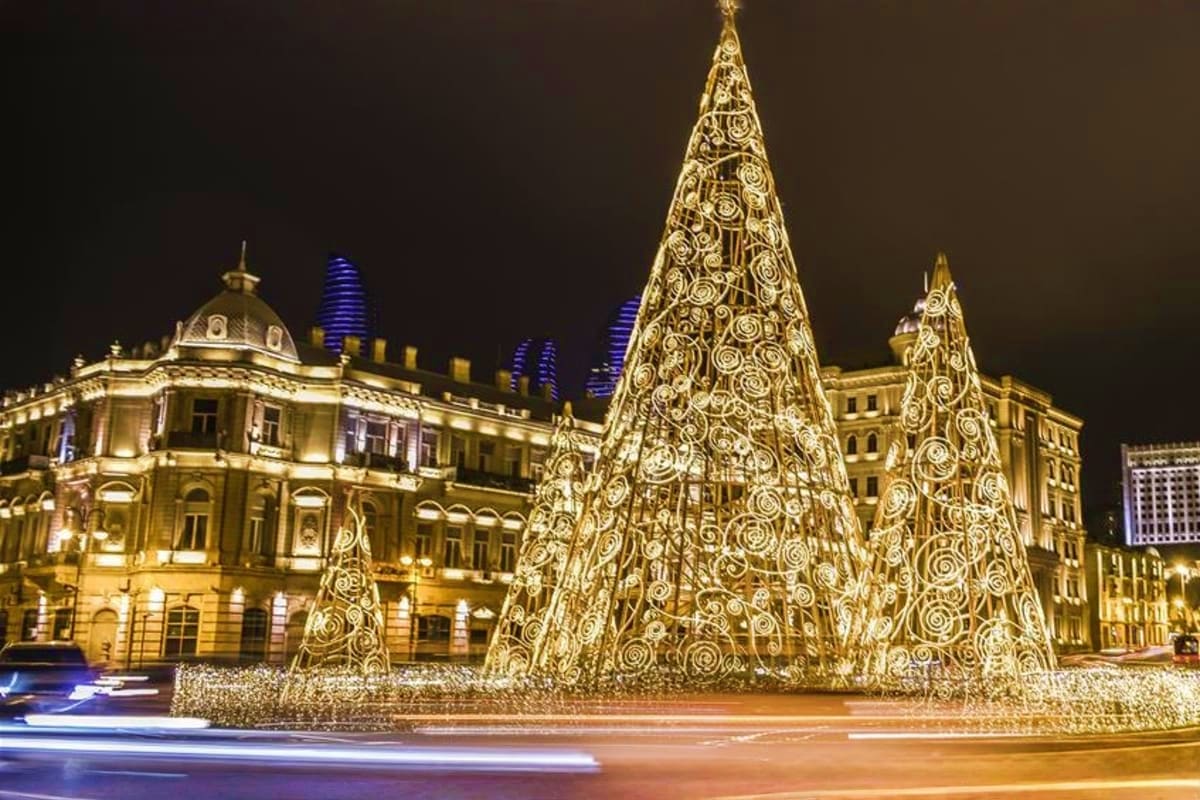 During Christmas baku city View