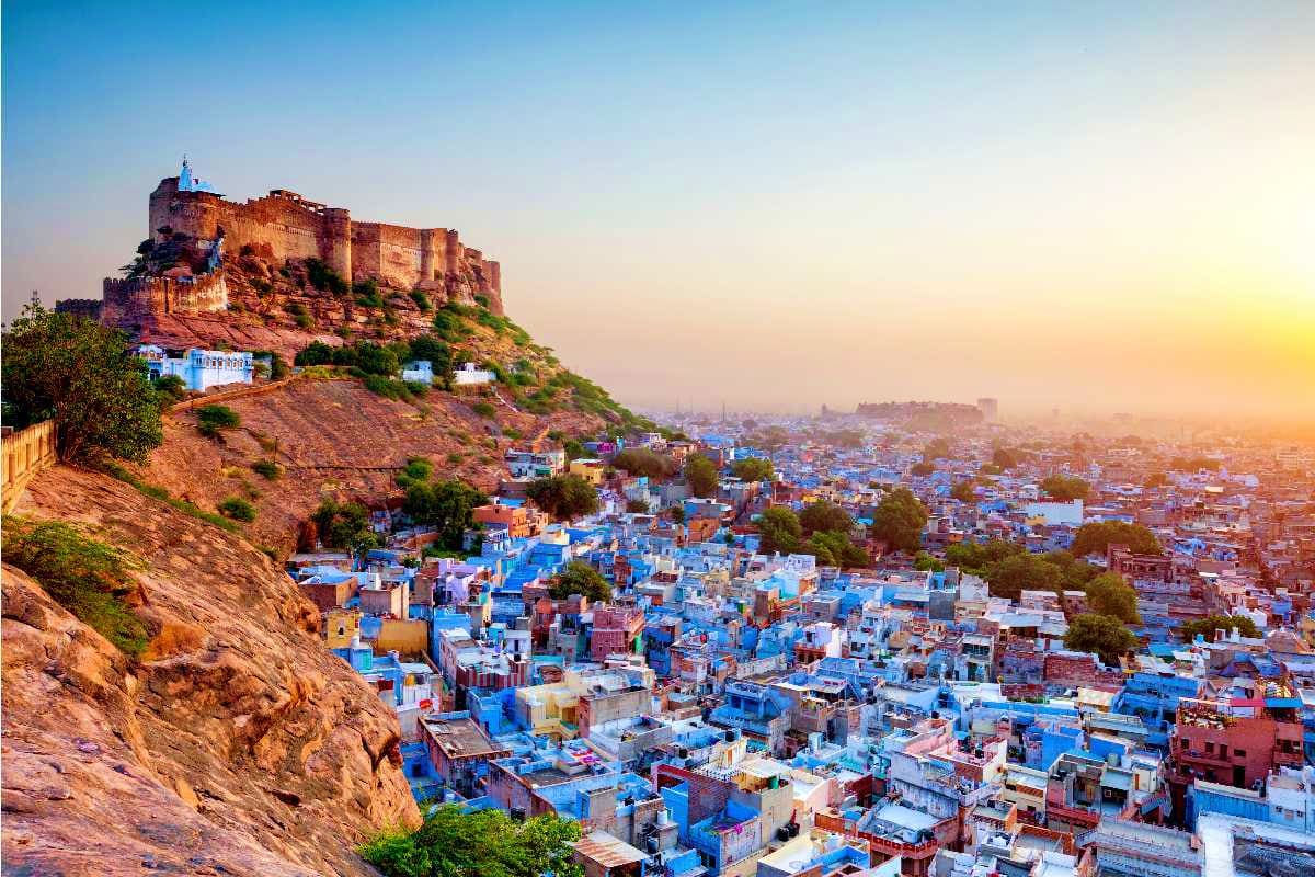 Drive to Jodhpur; Visit Mehrangarh Fort, Jaswant Thada, and Clock Tower Market Drive to Jodhpur; Visit Mehrangarh Fort, Jaswant Thada, and Clock Tower Market