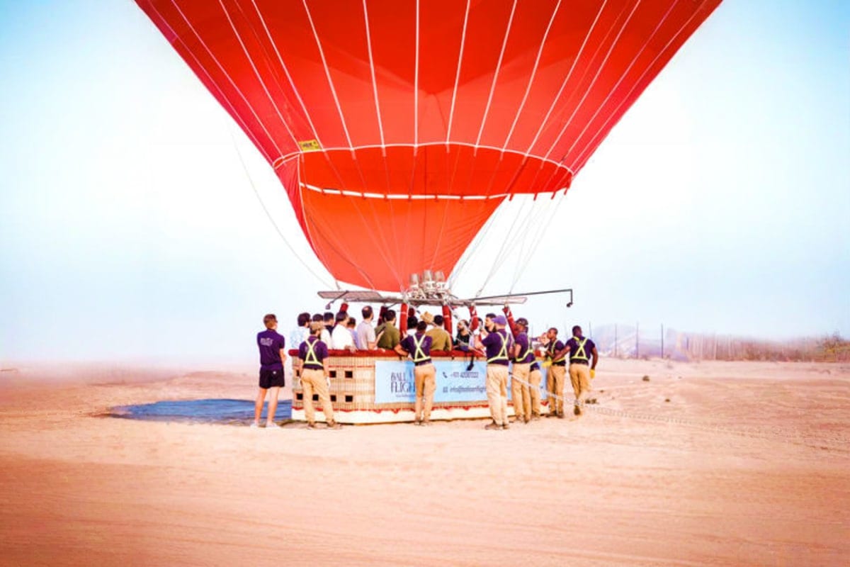 Exotic Sunrise with Balloon Flights From Abu Dhabi balloon 5