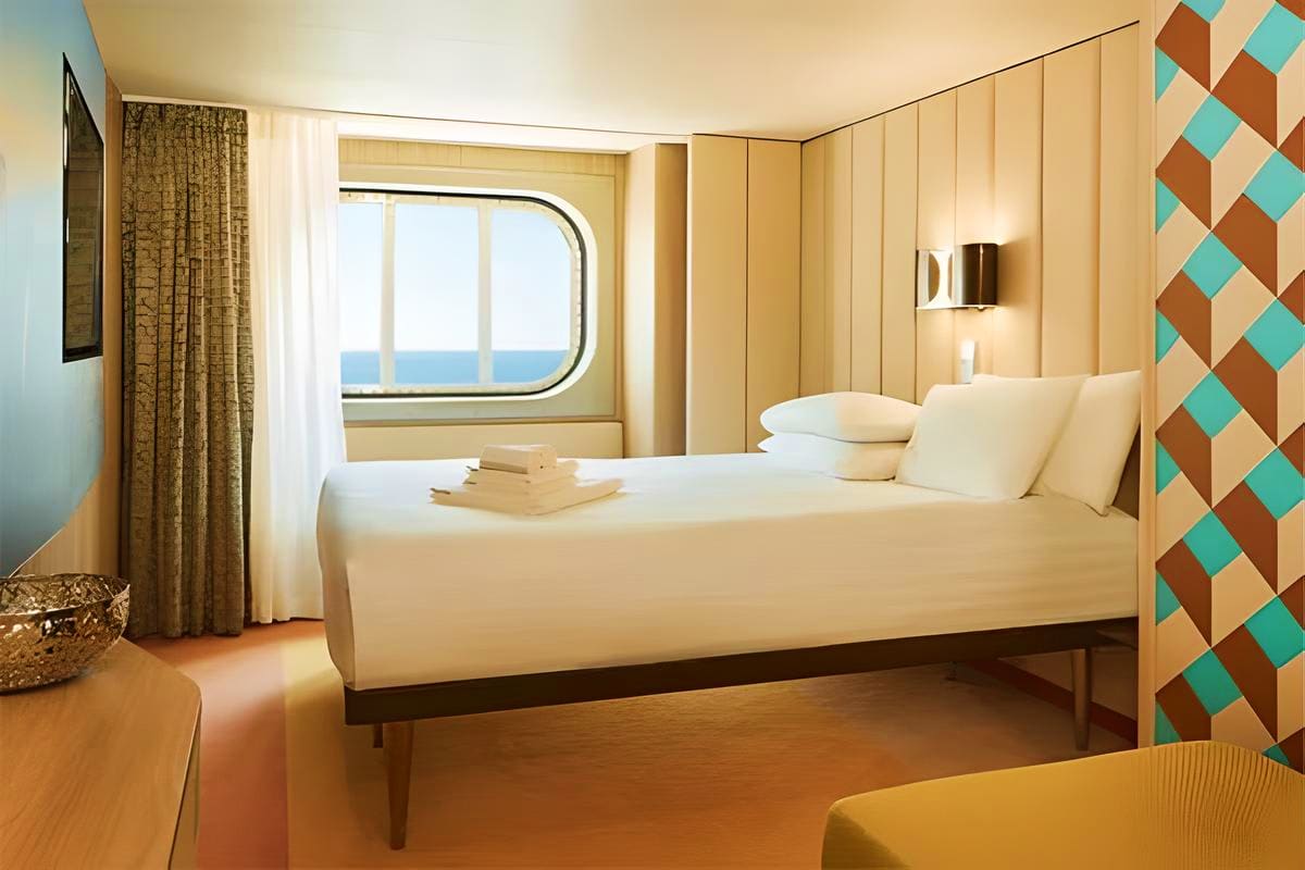 Costa Smeralda Western Mediterranean Winter Cruise Ocean View Cabin