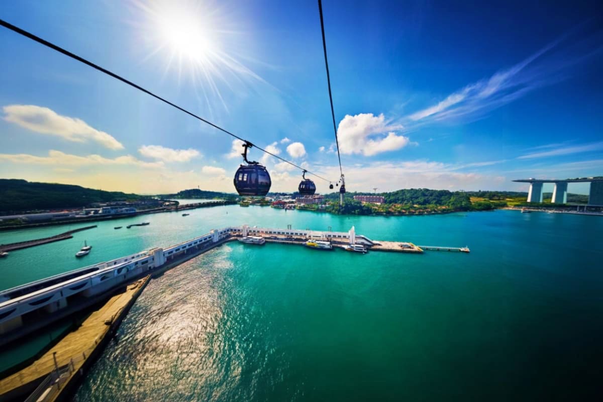 Sentosa island cable car