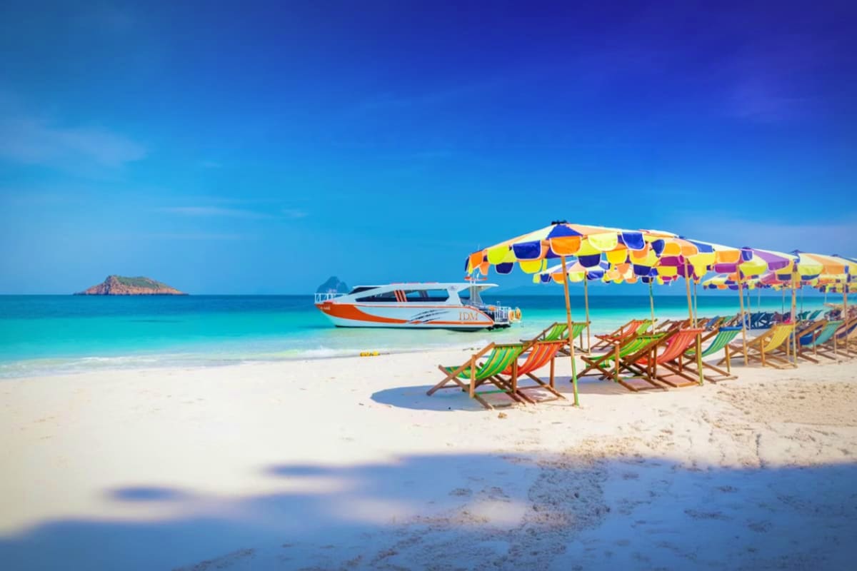 Coral Island By Catamaran Boat