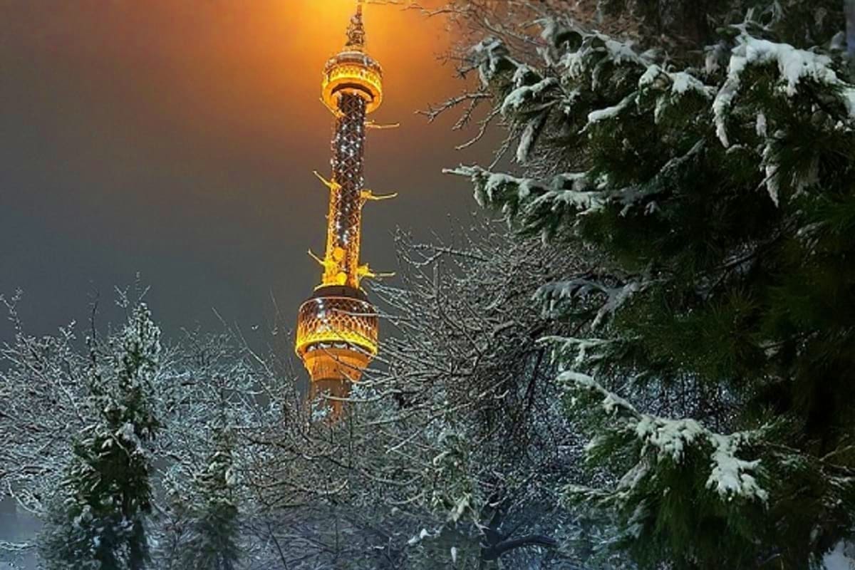 tashkent tv tower tashkent in winter